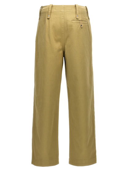 Trousers by Burberry for men in cotton beige features an on trend silhouette, showcasing a sophisticated with a long and for an on trend finish.