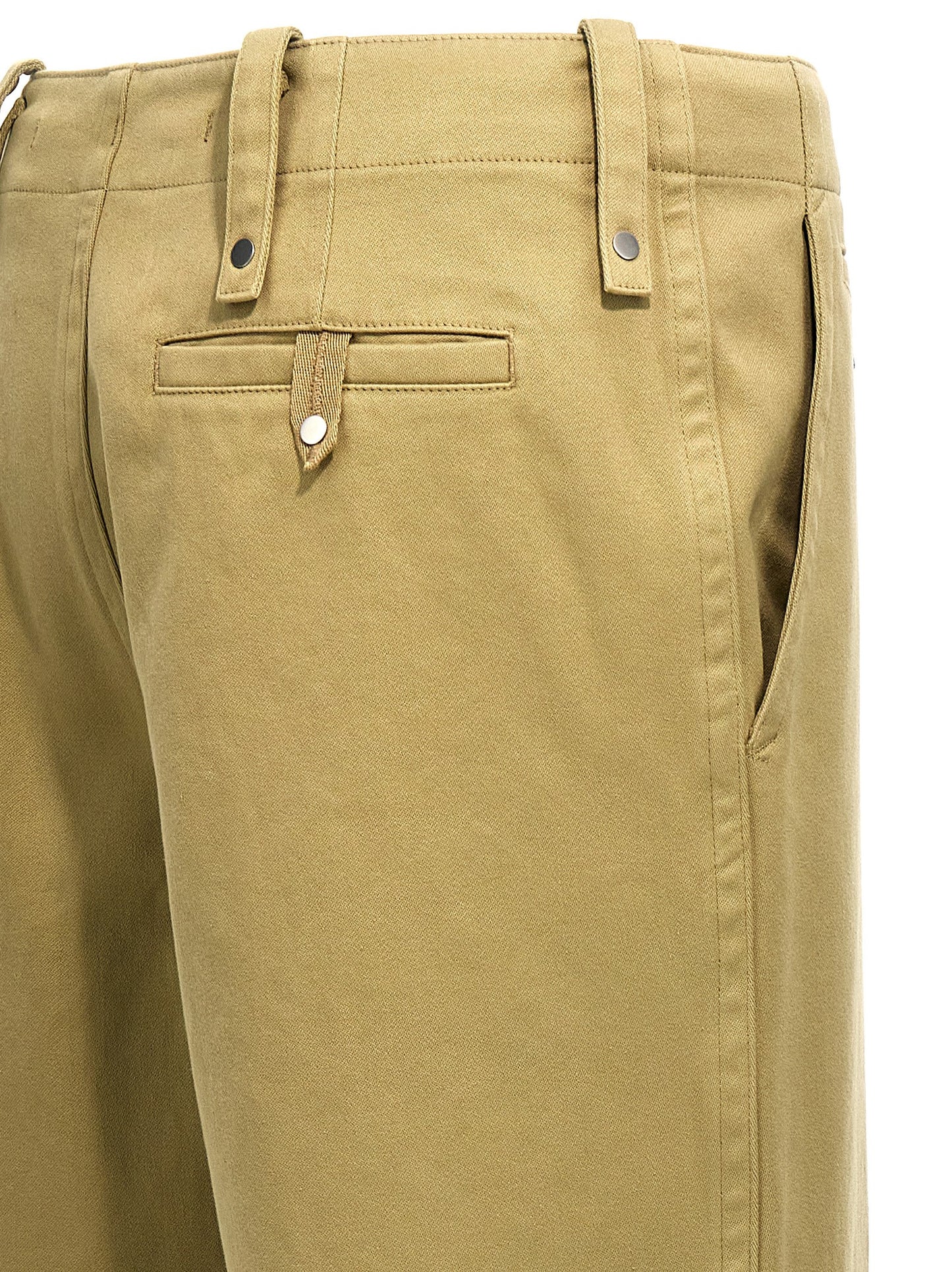 Trousers by Burberry for men in cotton beige features an sartorial silhouette, showcasing a precise and long with a sartorial for a refined look.