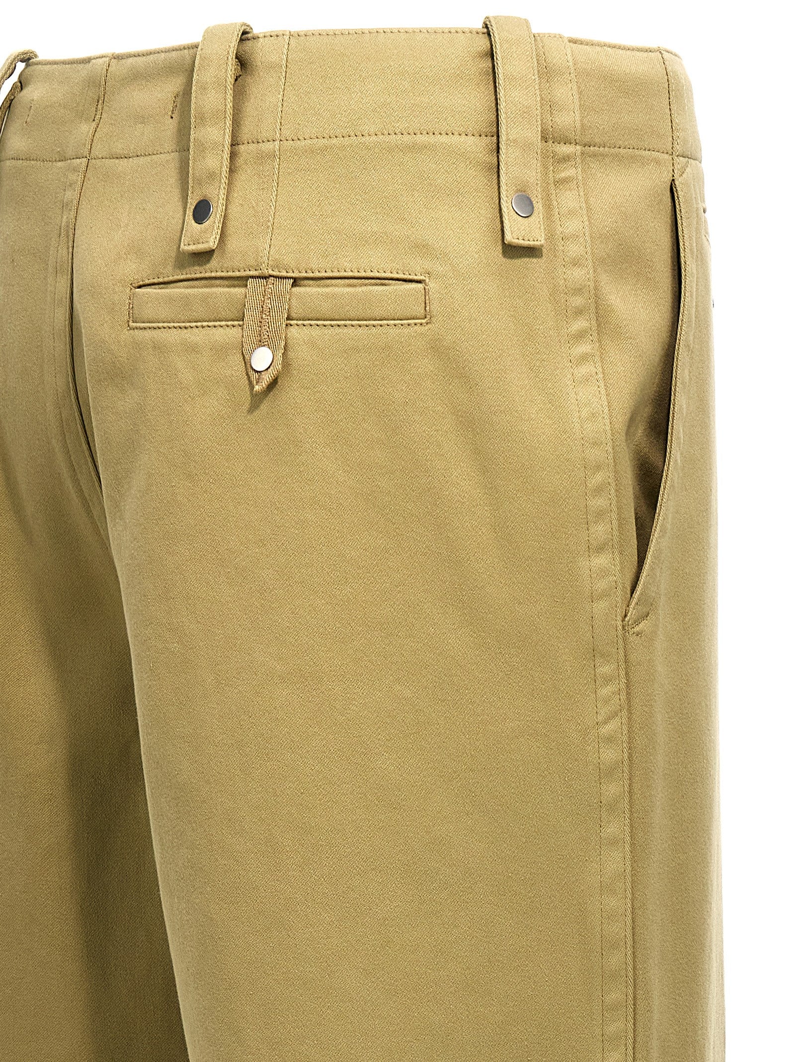 Trousers by Burberry for men in cotton beige features an sartorial silhouette, showcasing a precise and long with a sartorial for a refined look.