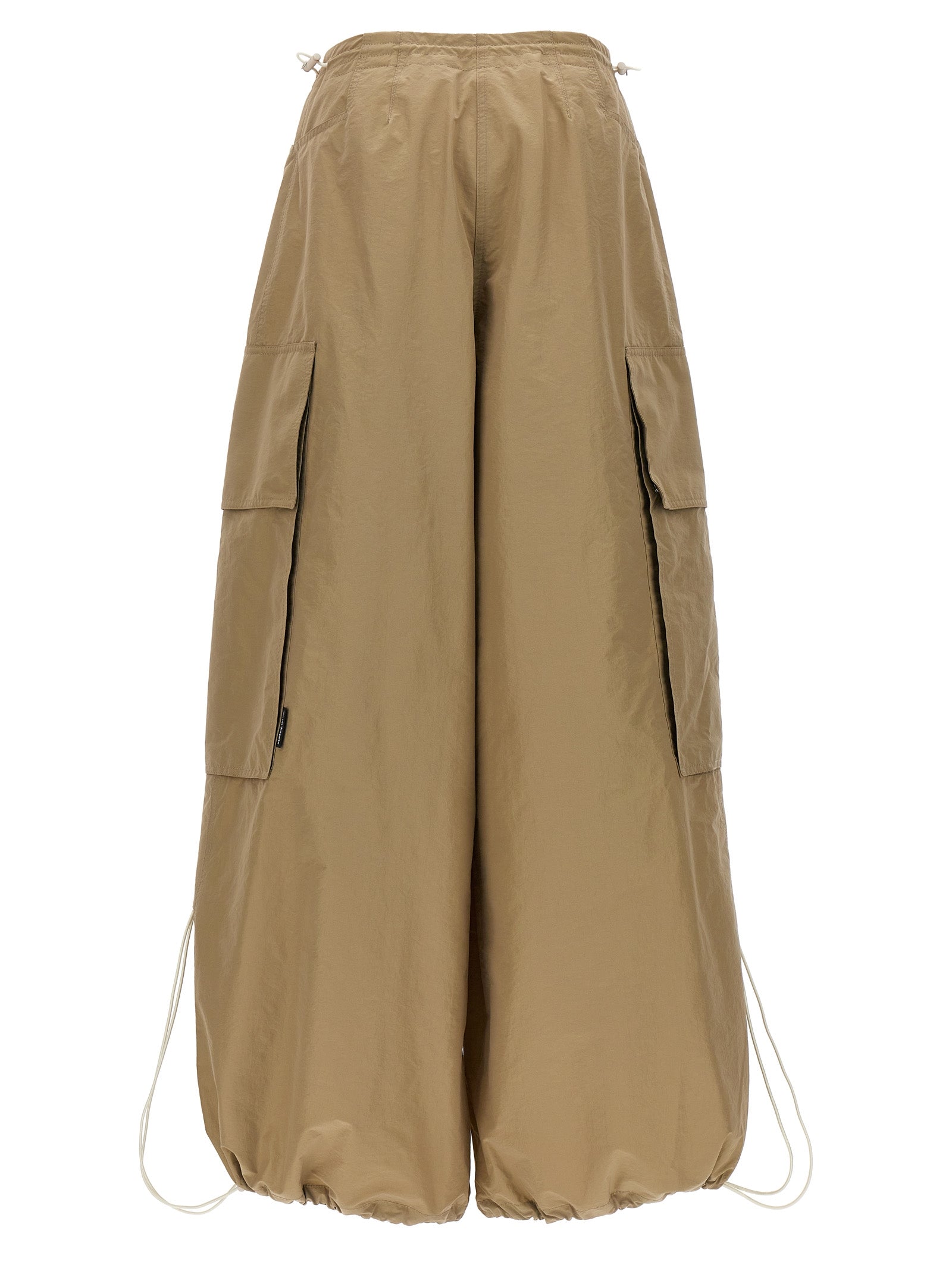 Casual Pants by Palm Angels for women in nylon & polyester beige features a polished silhouette with a polished , reaching a polished long and finished with a polished .