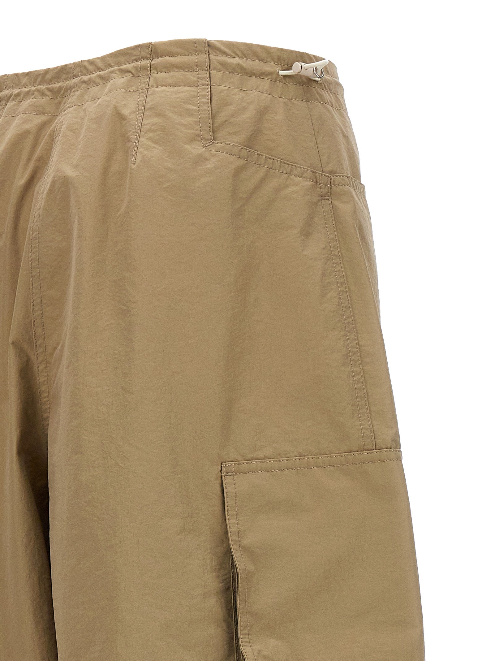 Casual Pants by Palm Angels for women in nylon & polyester beige features an sophisticated and with a precise long, creating a sophisticated and sophisticated silhouette.