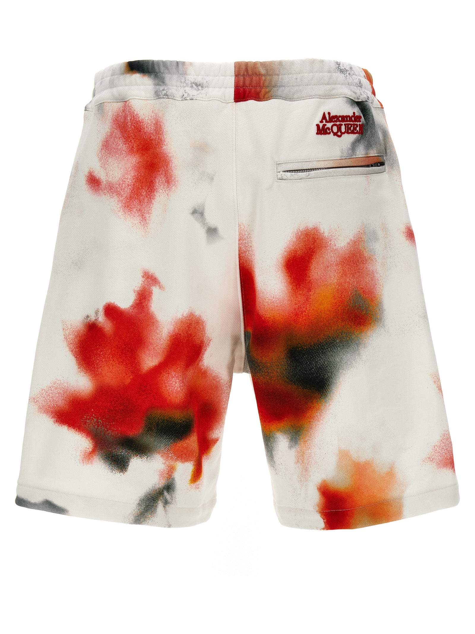 Bermuda Shorts by Alexander McQueen for men in cotton multicolor, signature & print showcases a on trend silhouette, featuring a tailored with a classic short and sophisticated for a on trend finish.