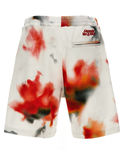 Bermuda Shorts by Alexander McQueen for men in cotton multicolor, signature & print showcases a on trend silhouette, featuring a tailored with a classic short and sophisticated for a on trend finish.
