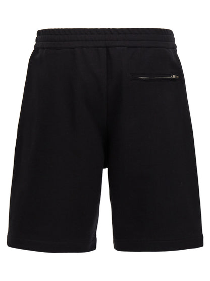 Bermuda Shorts by Alexander McQueen for men in cotton black & print showcases a on trend silhouette, featuring a tailored with a classic short and sophisticated for a on trend finish.