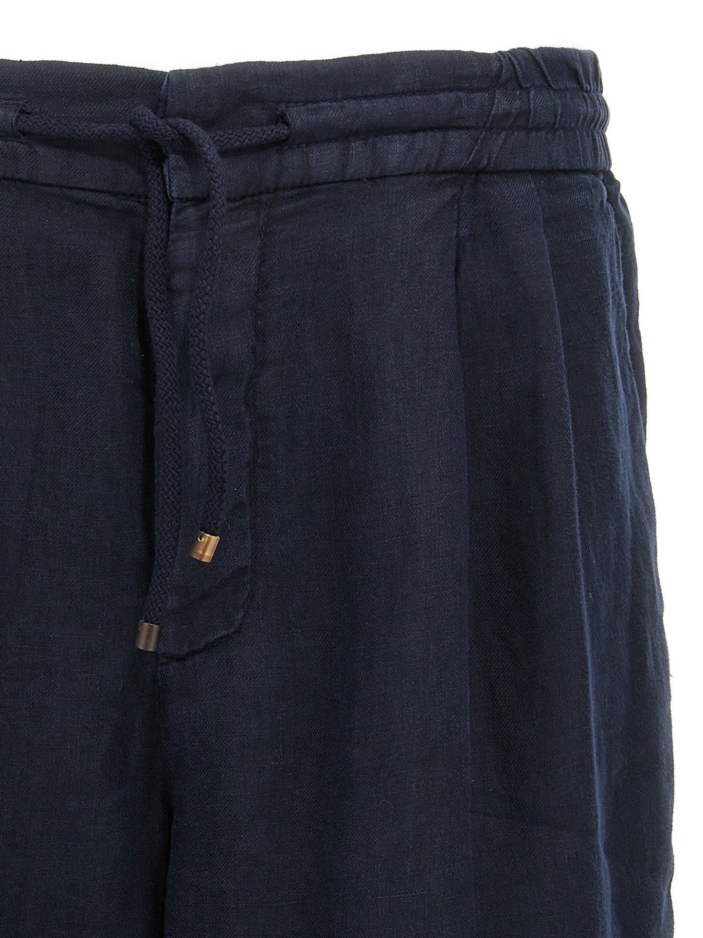 Brunello Cucinelli Men's Relaxed Fit Linen Bermuda Shorts - Blue