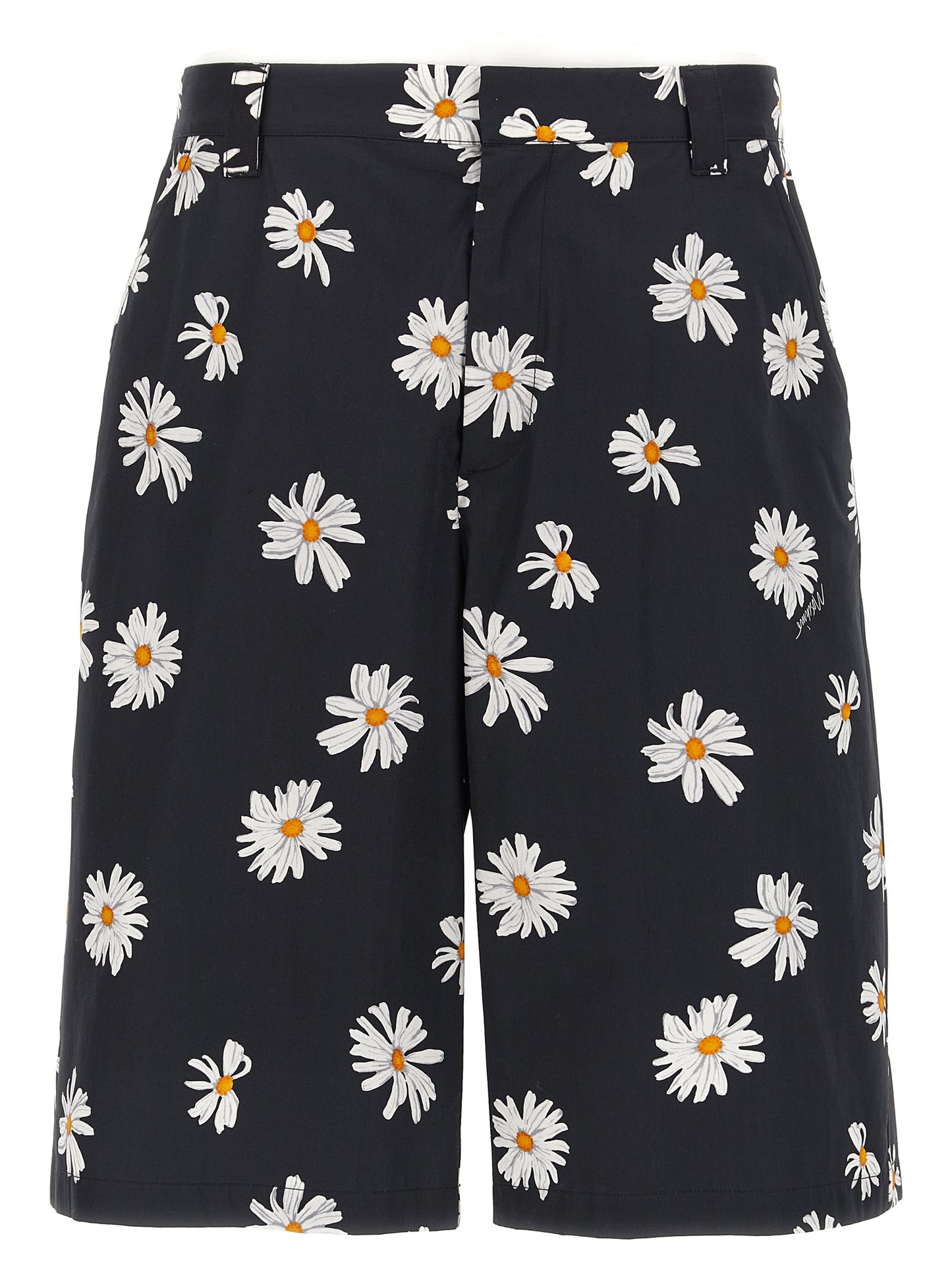Cargo Shorts by Moschino for men in cotton black & print features an refined with a short and , showcasing a refined utility-inspired aesthetic.