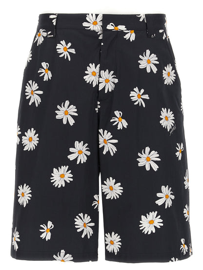 Cargo Shorts by Moschino for men in cotton black & print features an refined with a short and , showcasing a refined utility-inspired aesthetic.