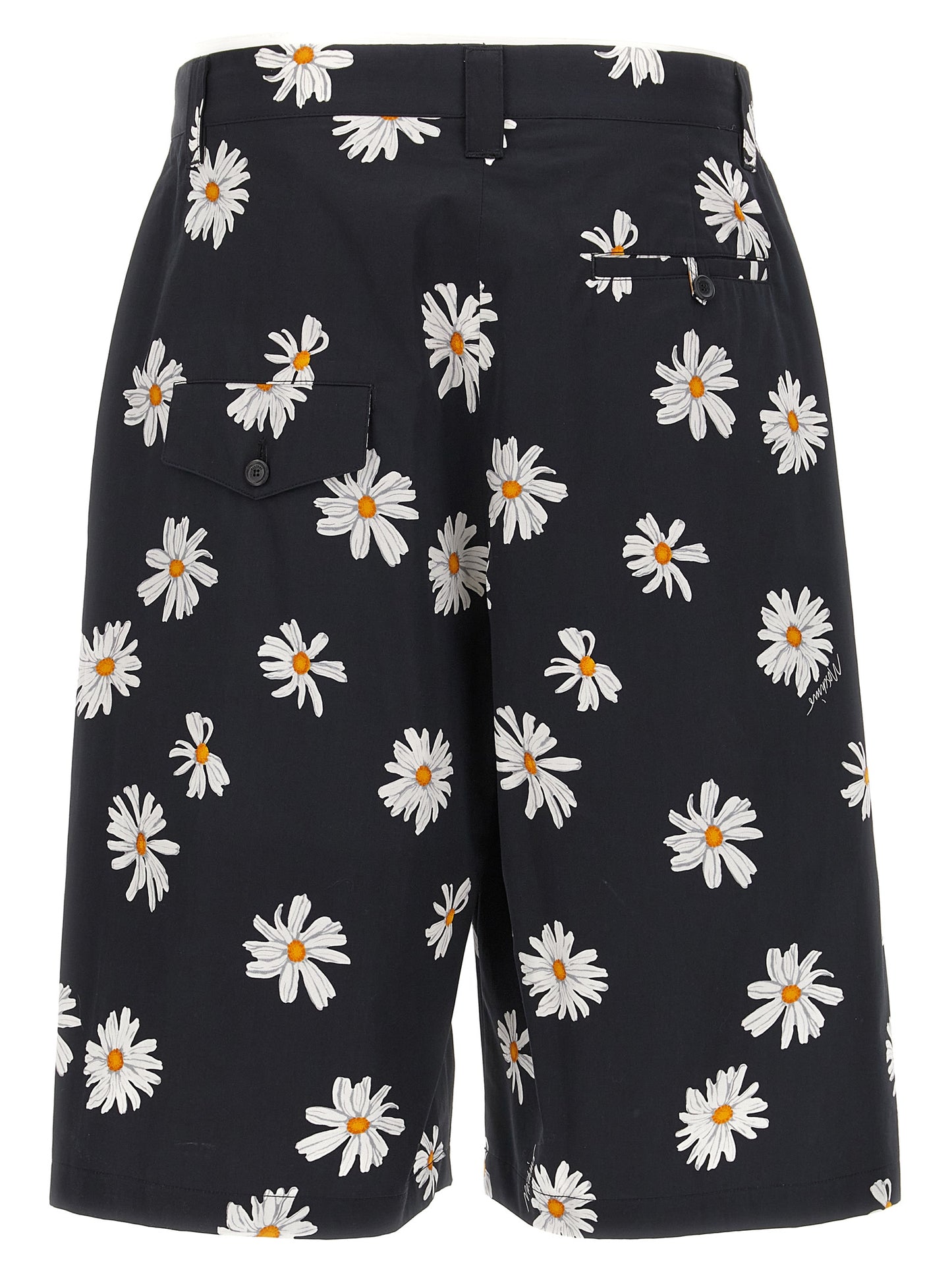 Cargo Shorts by Moschino for men in cotton black & print, featuring a summer chic design with a summer chic short and .