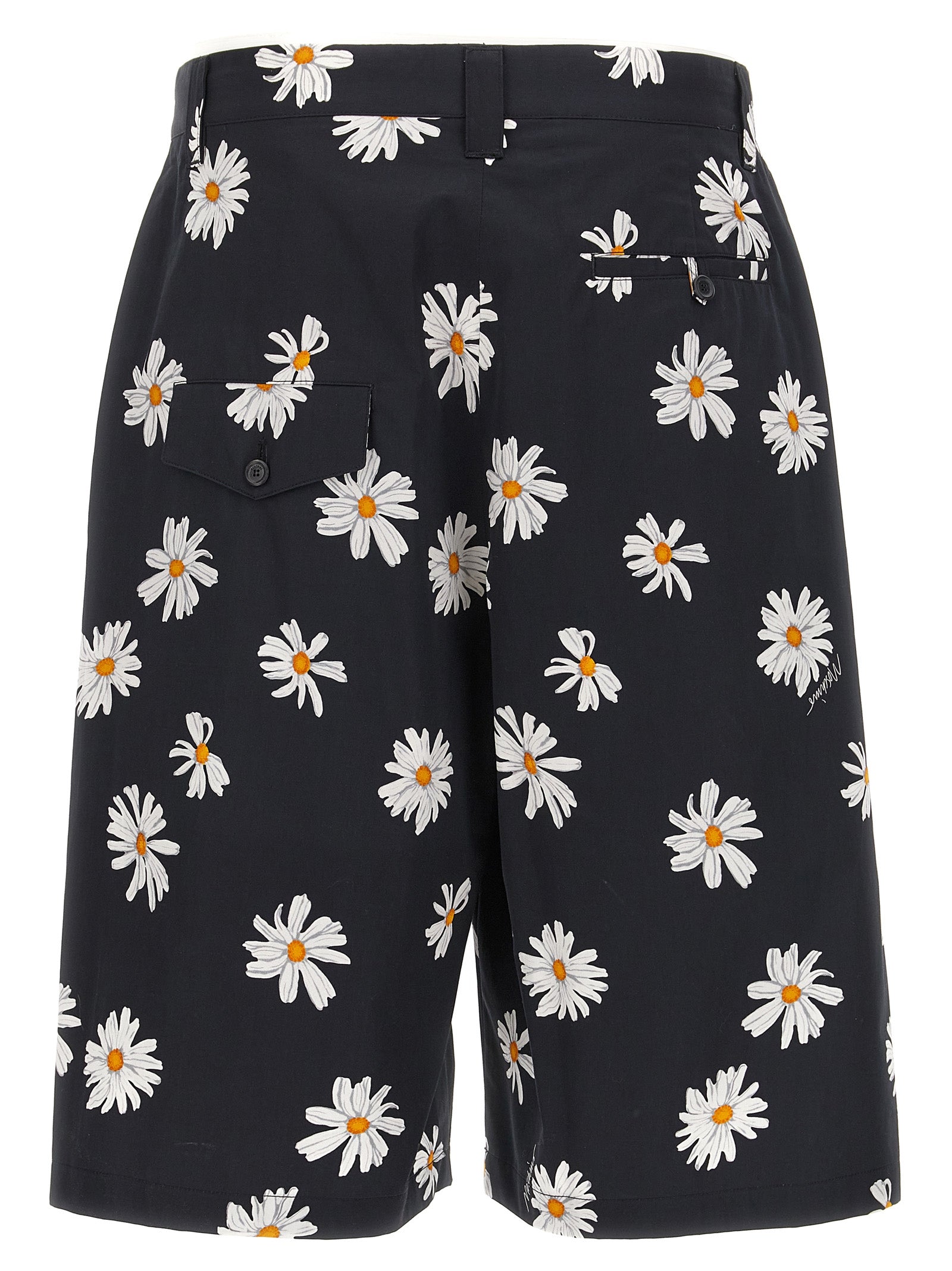 Cargo Shorts by Moschino for men in cotton black & print, featuring a summer chic design with a summer chic short and .