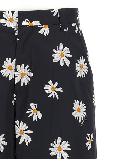 Cargo Shorts by Moschino for men in cotton black & print features an tailored silhouette, perfectly showcased in a tailored with a refined short and a sophisticated .