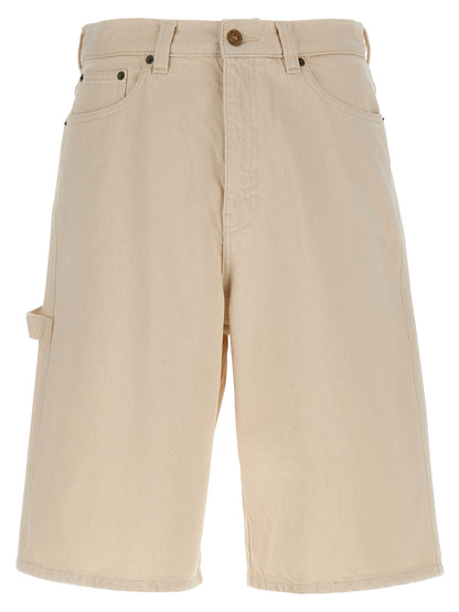 A.P.C. Men's Denim Cotton Shorts - Beige