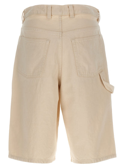 A.P.C. Men's Denim Cotton Shorts - Beige
