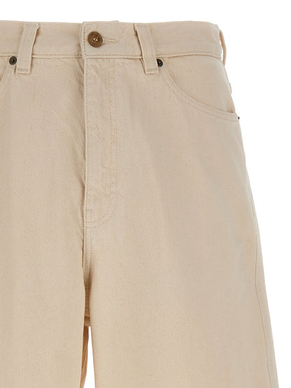 A.P.C. Men's Denim Cotton Shorts - Beige