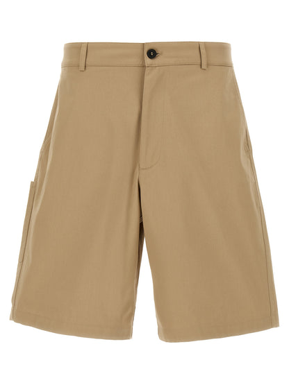 Department 5 Men's Wide Stretch Cotton Bermuda Shorts - Beige