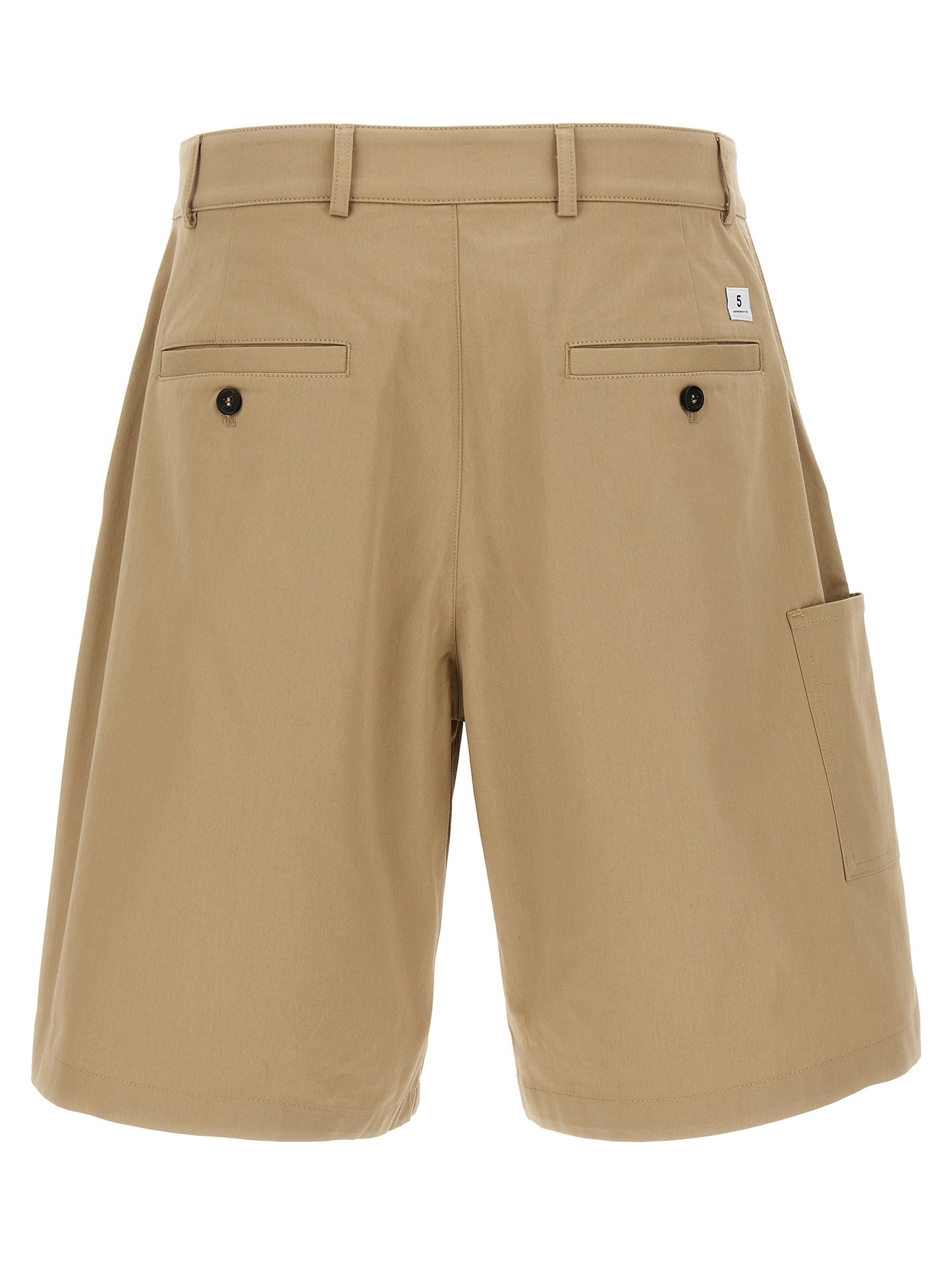 Department 5 Men's Wide Stretch Cotton Bermuda Shorts - Beige