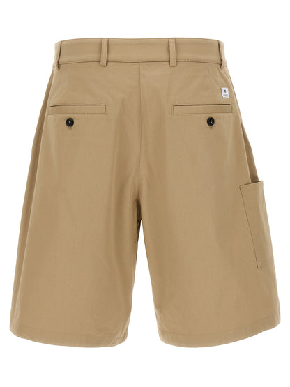 Department 5 Men's Wide Stretch Cotton Bermuda Shorts - Beige
