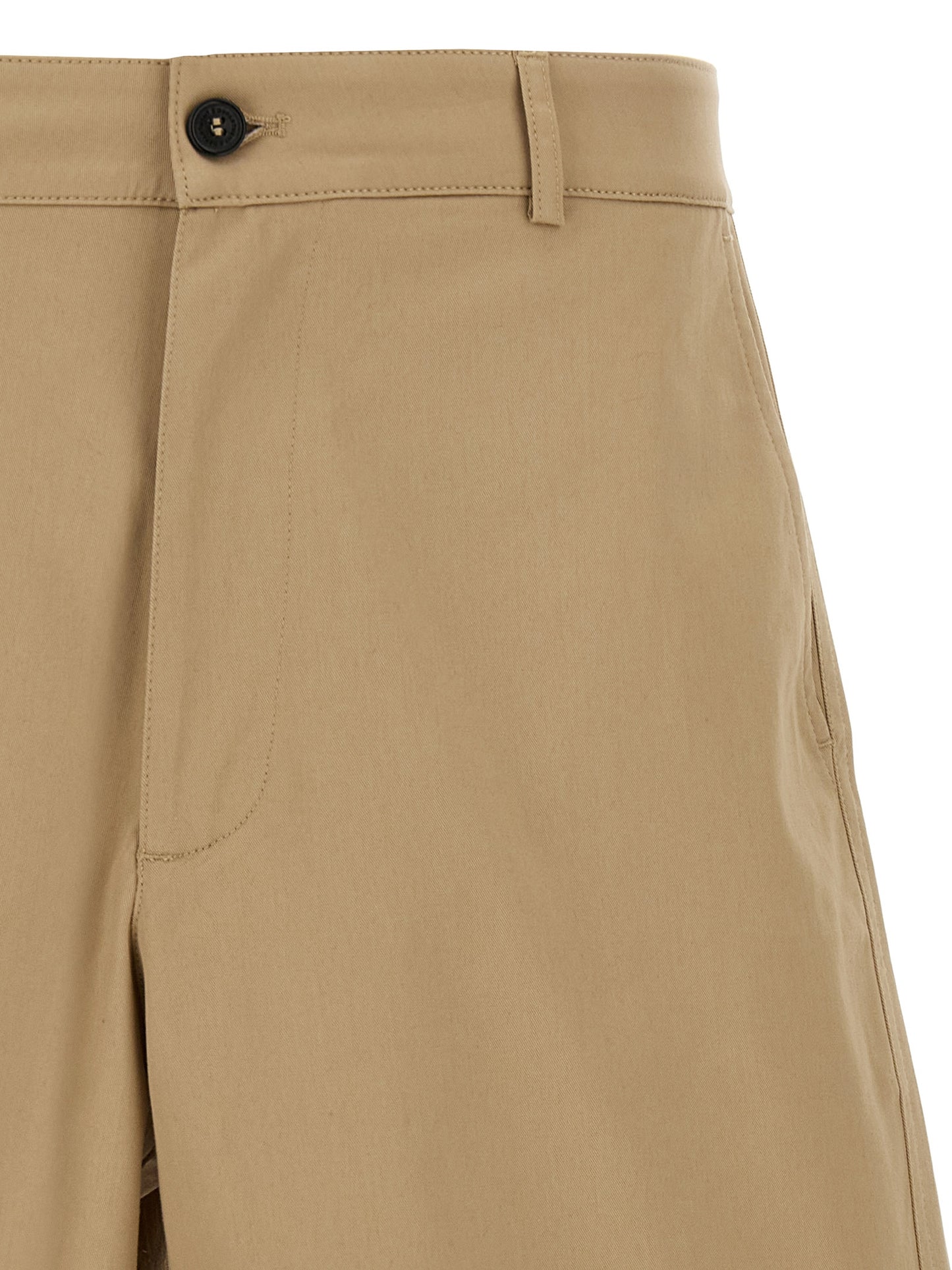 Department 5 Men's Wide Stretch Cotton Bermuda Shorts - Beige