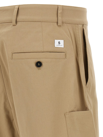 Department 5 Men's Wide Stretch Cotton Bermuda Shorts - Beige