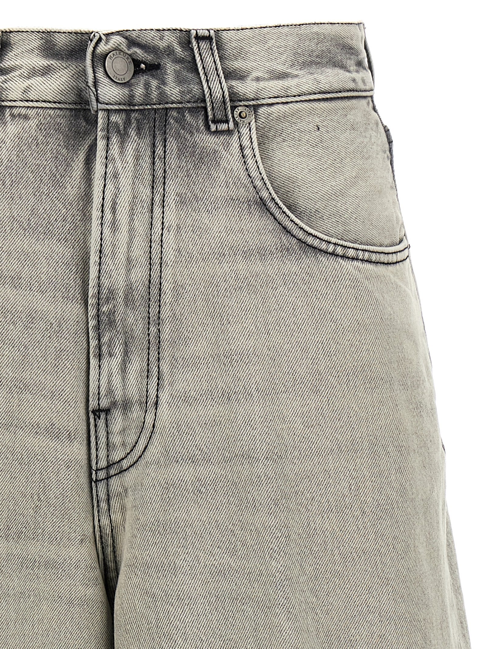 Denim Shorts by Haikure for women in denim cotton gray, pearl & white features an effortlessly on trend silhouette, showcasing a effortlessly on trend relaxed-fit & wide and short cut with a comfortable for a refined look.