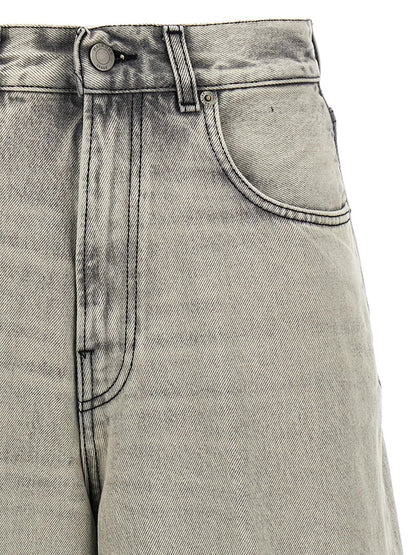 Denim Shorts by Haikure for women in denim cotton gray, pearl & white features an effortlessly on trend silhouette, showcasing a effortlessly on trend relaxed-fit & wide and short cut with a comfortable for a refined look.