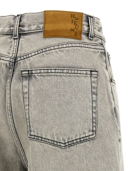 Denim Shorts by Haikure for women in denim cotton gray, pearl & white features an effortlessly on trend silhouette, showcasing a effortlessly on trend relaxed-fit & wide and short cut with a comfortable for a refined look.
