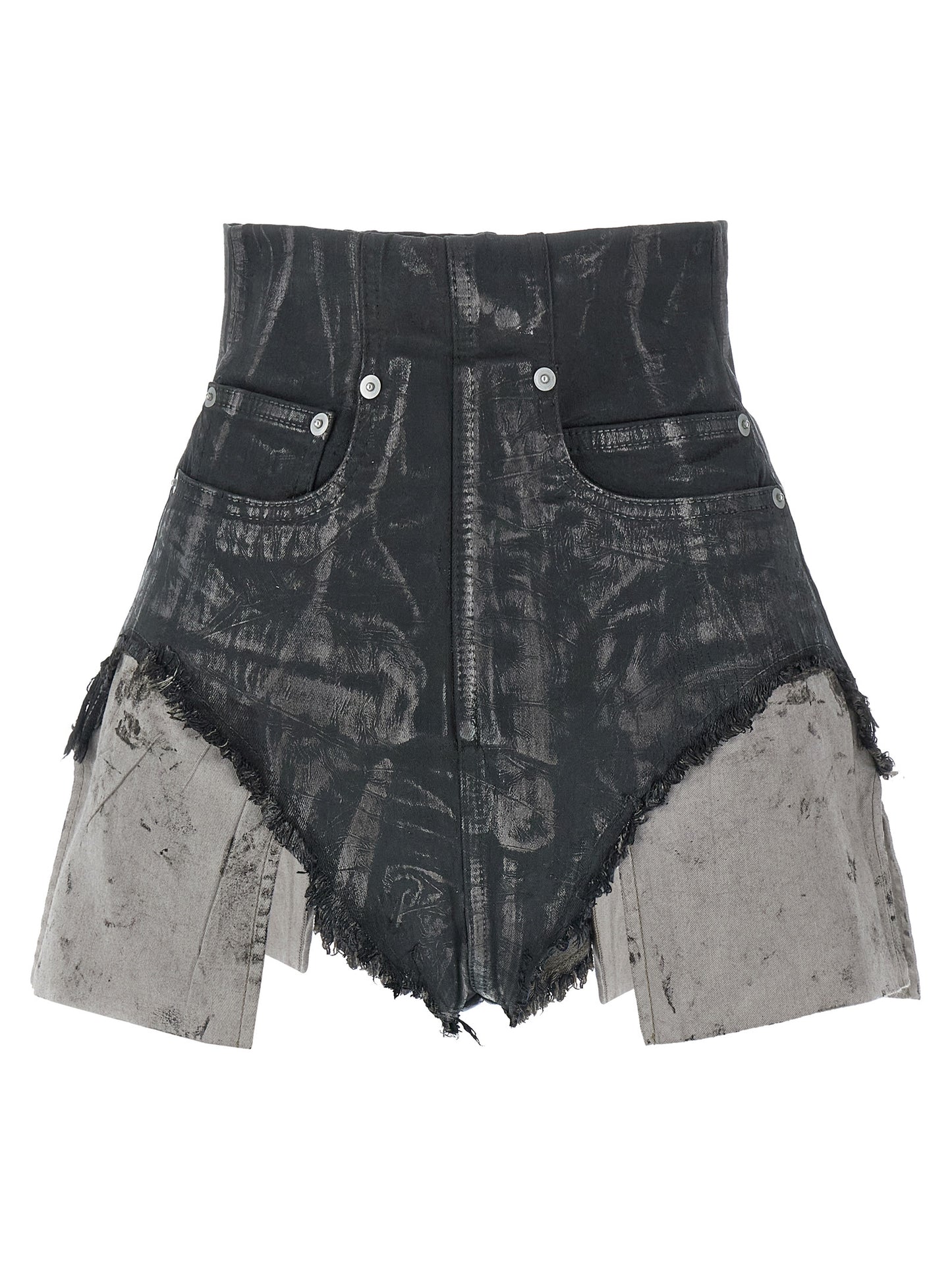 Bermuda Shorts by DRKSHDW for women in stretch cotton brown presents a sleek silhouette, featuring a sleek with a refined short and a sophisticated .