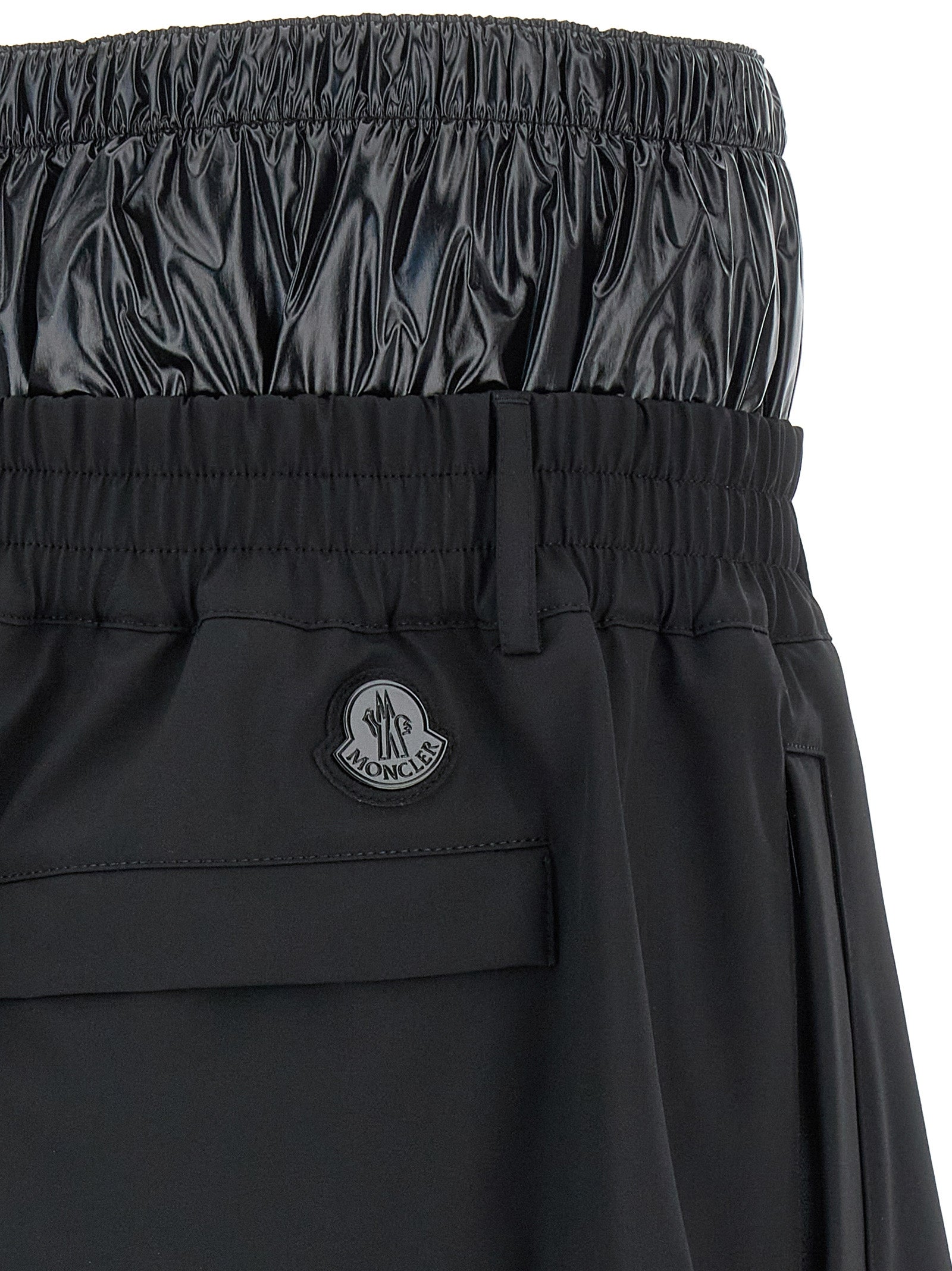 Bermuda Shorts by MONCLER GENIUS for men in nylon black & print features a eye catching and short with a eye catching .