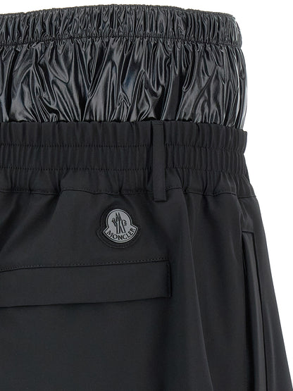 Bermuda Shorts by MONCLER GENIUS for men in nylon black & print features a eye catching and short with a eye catching .