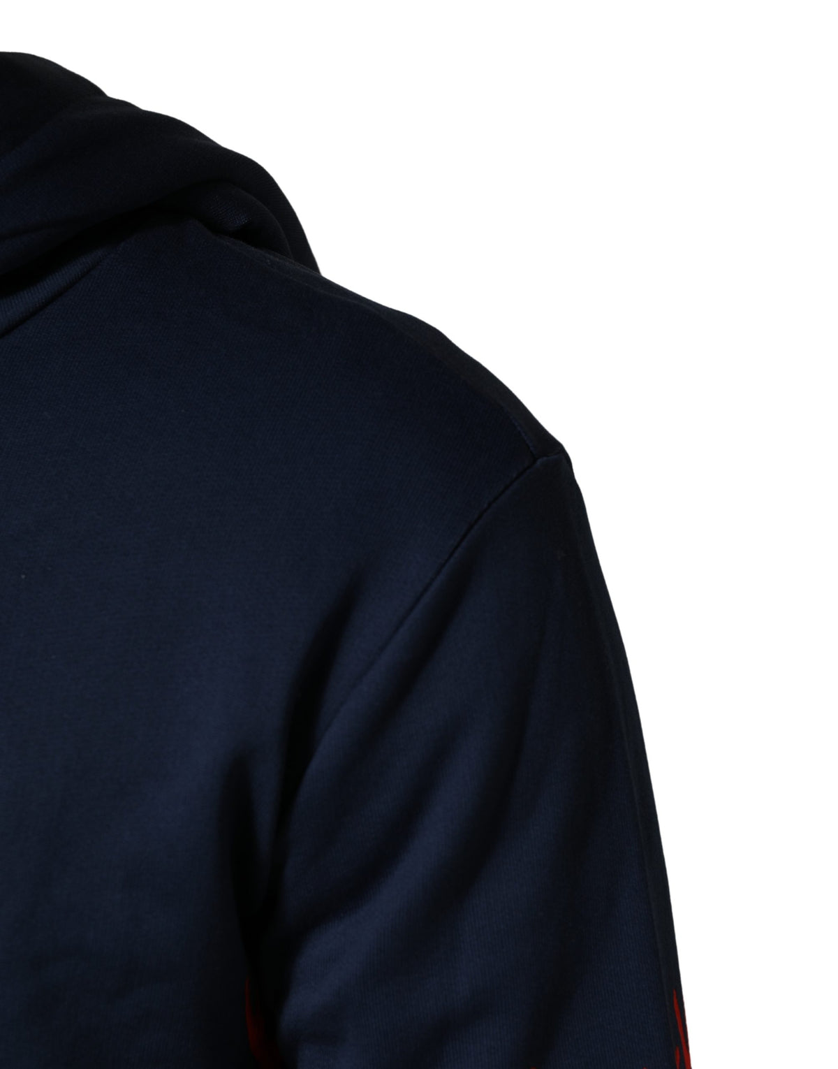 Dolce & Gabbana Men's Regular Fit Cotton Sweatshirt Hoodie - Blue Coral Gold Print
