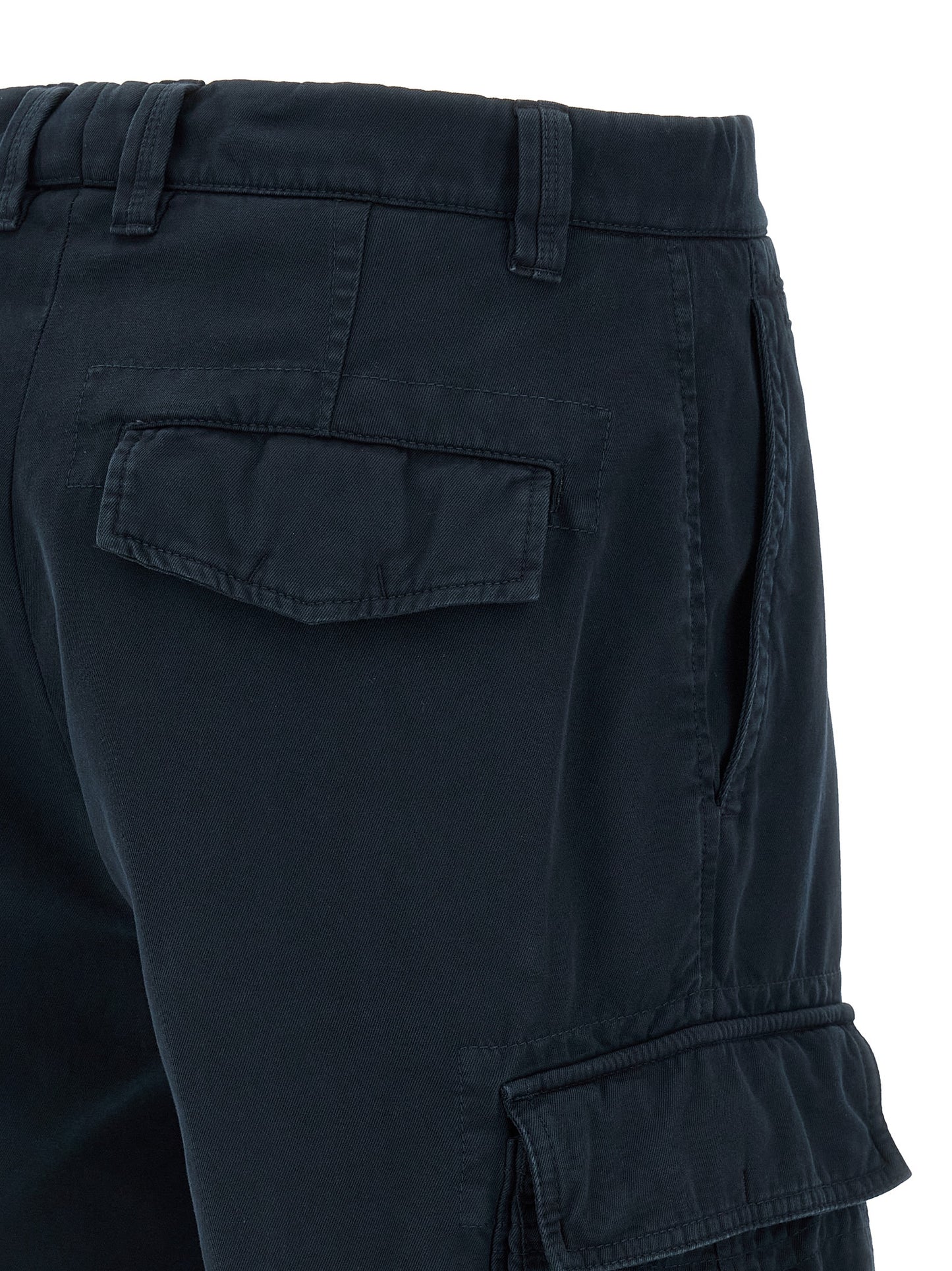 Bermuda Shorts by Brunello Cucinelli for men in cotton blue features a eye catching and short with a eye catching .