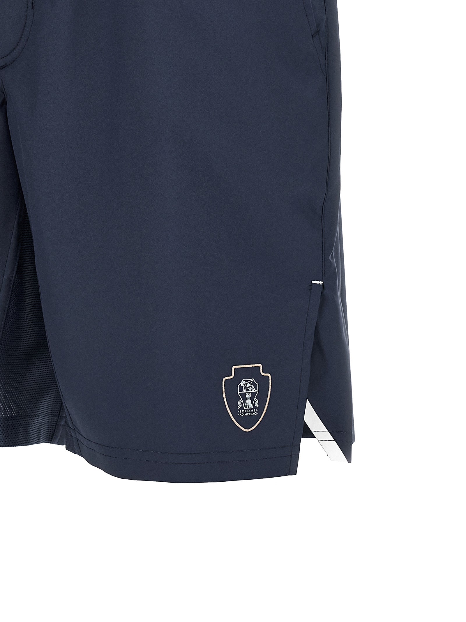 Bermuda Shorts by Brunello Cucinelli for men in polyester polyurethane & nylon blue & print features a eye catching and short with a eye catching .