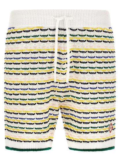 Bermuda Shorts by Casablanca for men in cotton multicolor features a eye catching and short with a eye catching .