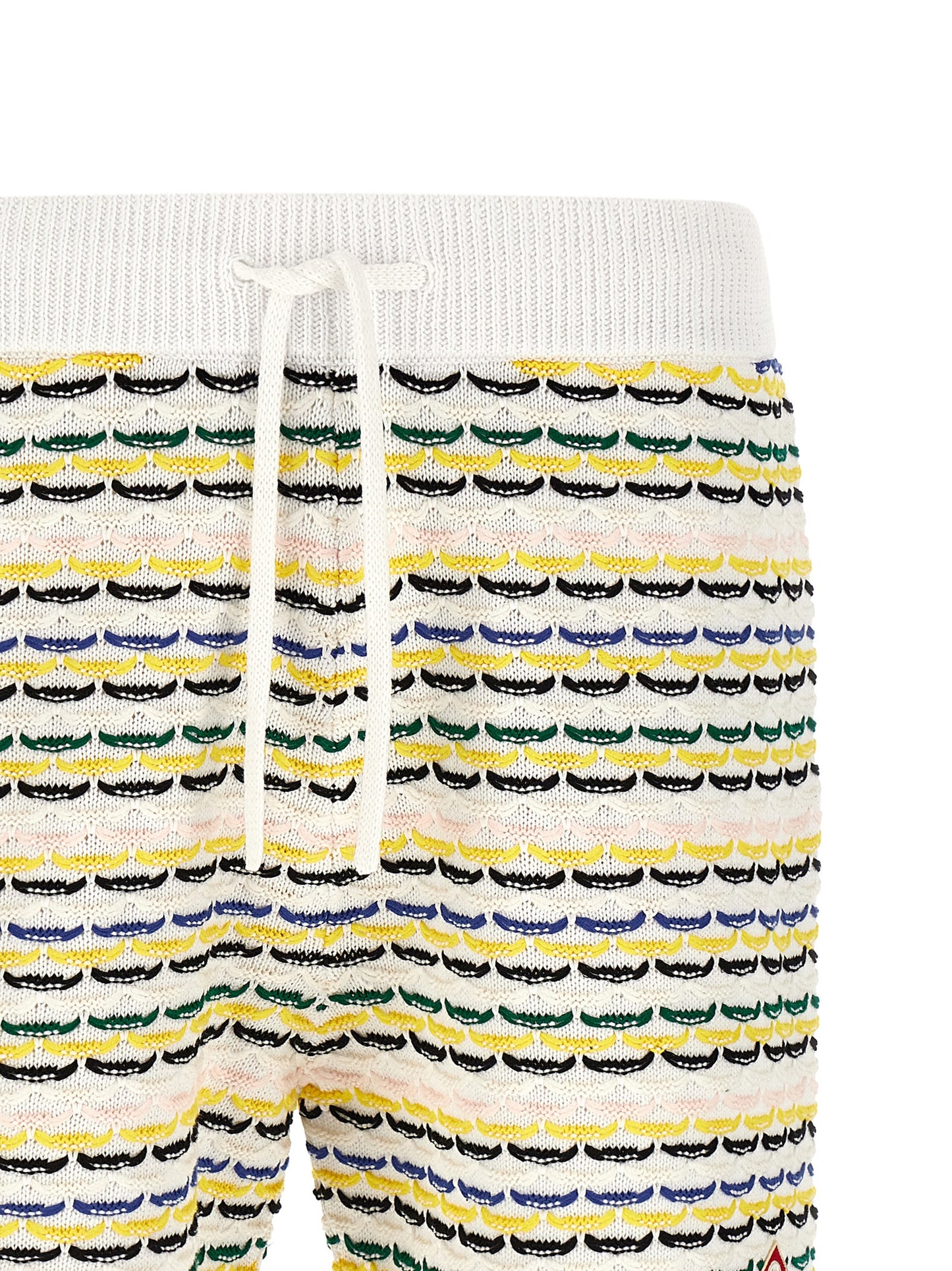 Bermuda Shorts by Casablanca for men in cotton multicolor features an tailored silhouette, showcasing a tailored with a short and for a sophisticated look.