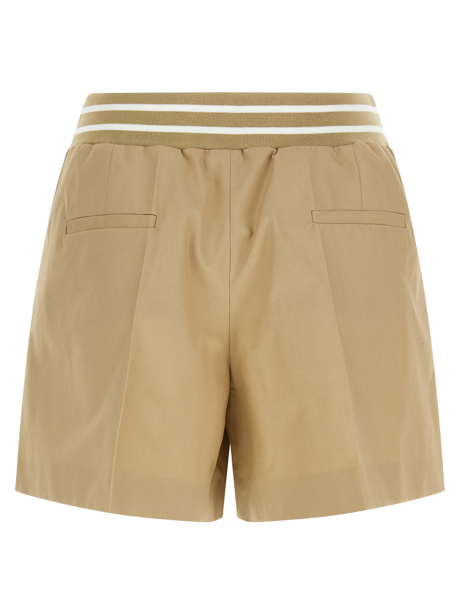 Cargo Shorts by Moschino for women in cotton beige features an polished silhouette, showcasing a polished wide with a short and for a refined finish.