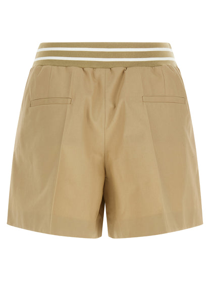 Cargo Shorts by Moschino for women in cotton beige features an polished silhouette, showcasing a polished wide with a short and for a refined finish.