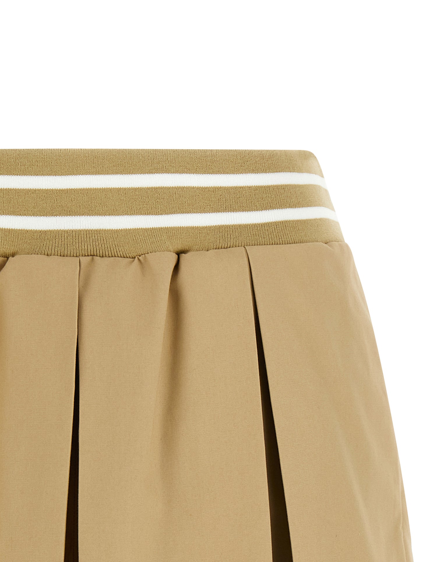 Cargo Shorts by Moschino for women in cotton beige features an tailored silhouette, perfectly showcased in a tailored wide with a refined short and a sophisticated .