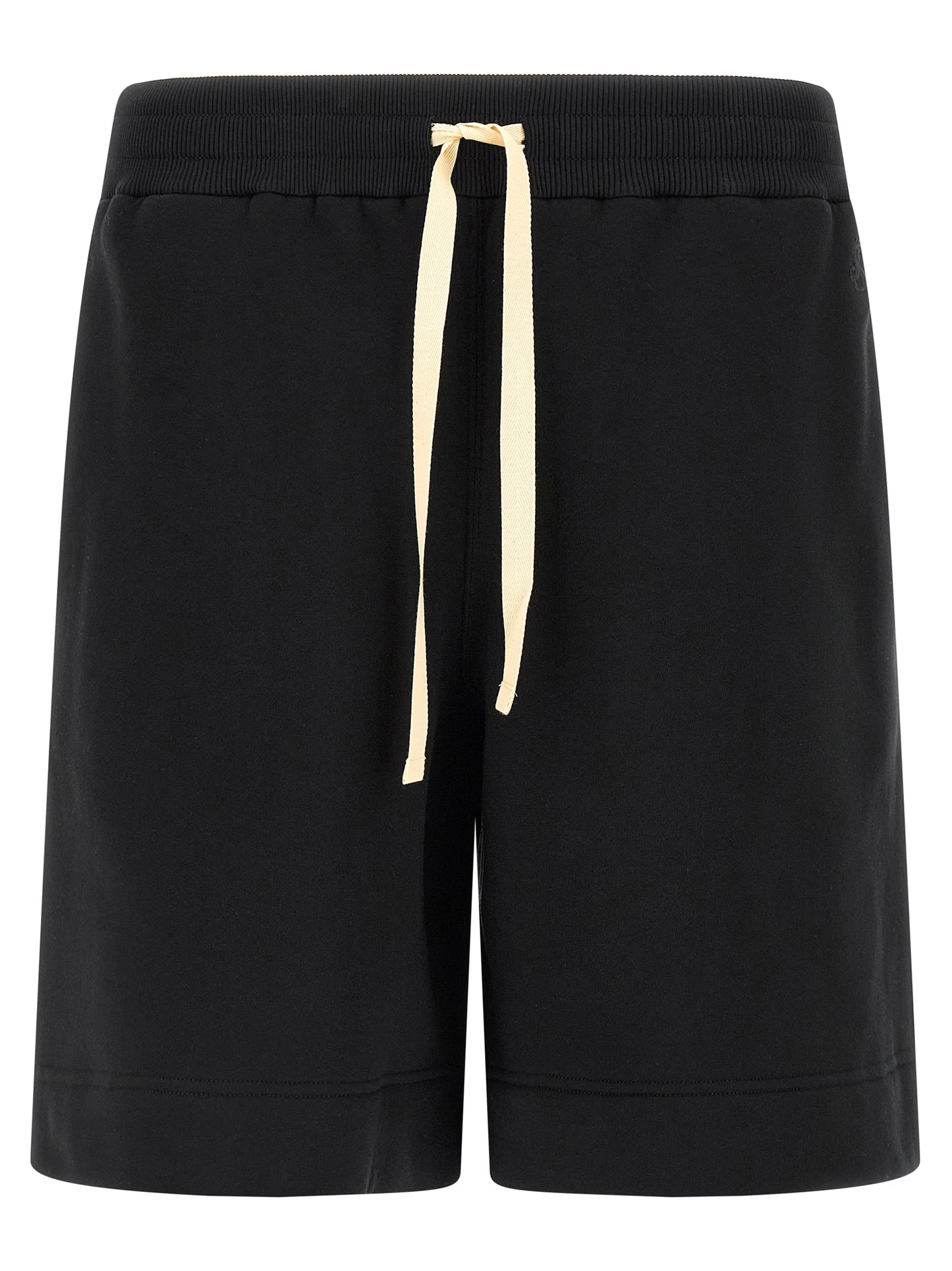 Jil Sander Men's Wide Cotton Bermuda Shorts - Black