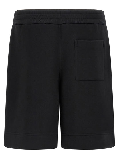 Jil Sander Men's Wide Cotton Bermuda Shorts - Black
