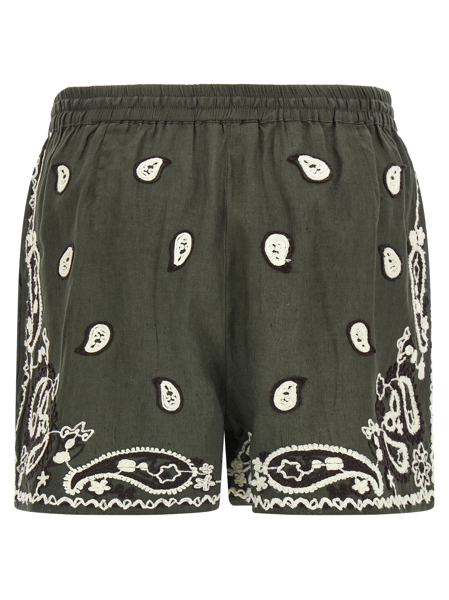 P.A.R.O.S.H. Bicolor Linen Bermuda Shorts