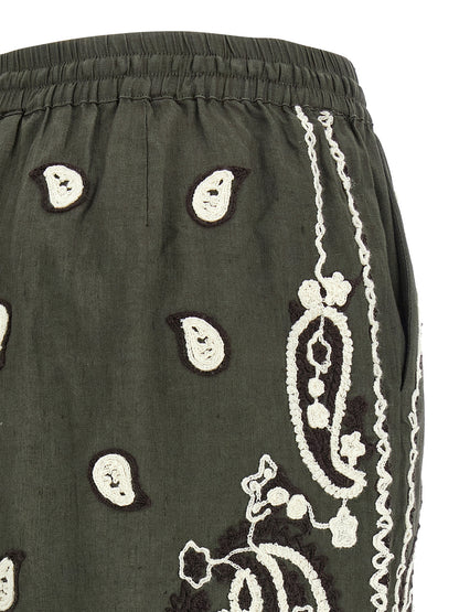 P.A.R.O.S.H. Bicolor Linen Bermuda Shorts