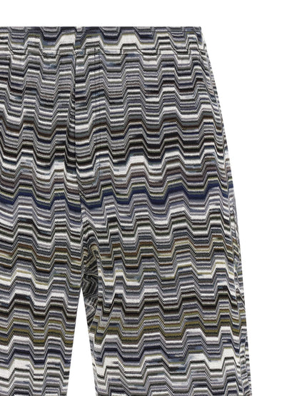 Missoni Bicolor Cotton Bermuda Shorts