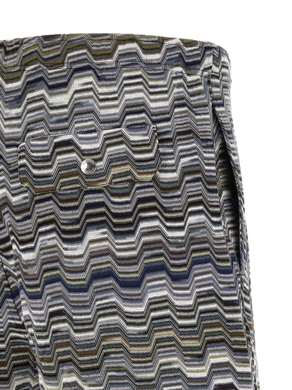 Missoni Bicolor Cotton Bermuda Shorts