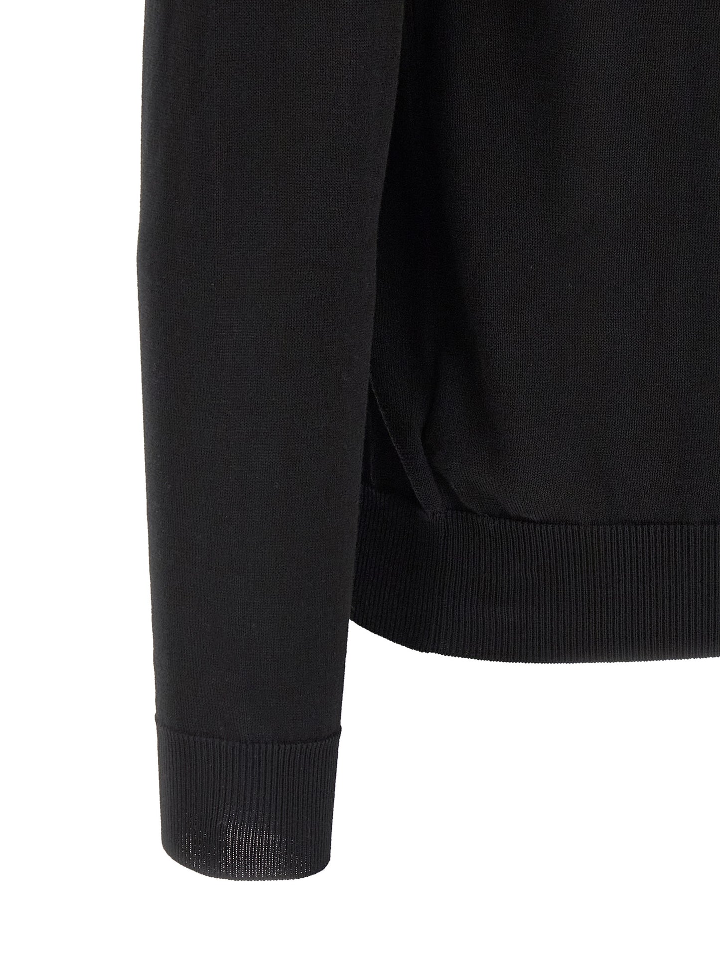 Cardigan by ZANONE for men in cotton black features an impeccable silhouette, showcasing a sophisticated and detail for a truly impeccable finish.
