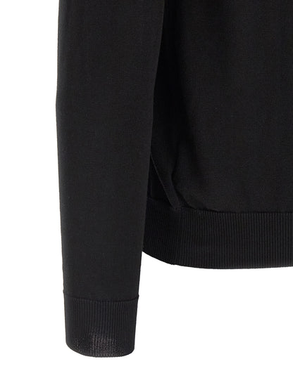 Cardigan by ZANONE for men in cotton black features an impeccable silhouette, showcasing a sophisticated and detail for a truly impeccable finish.