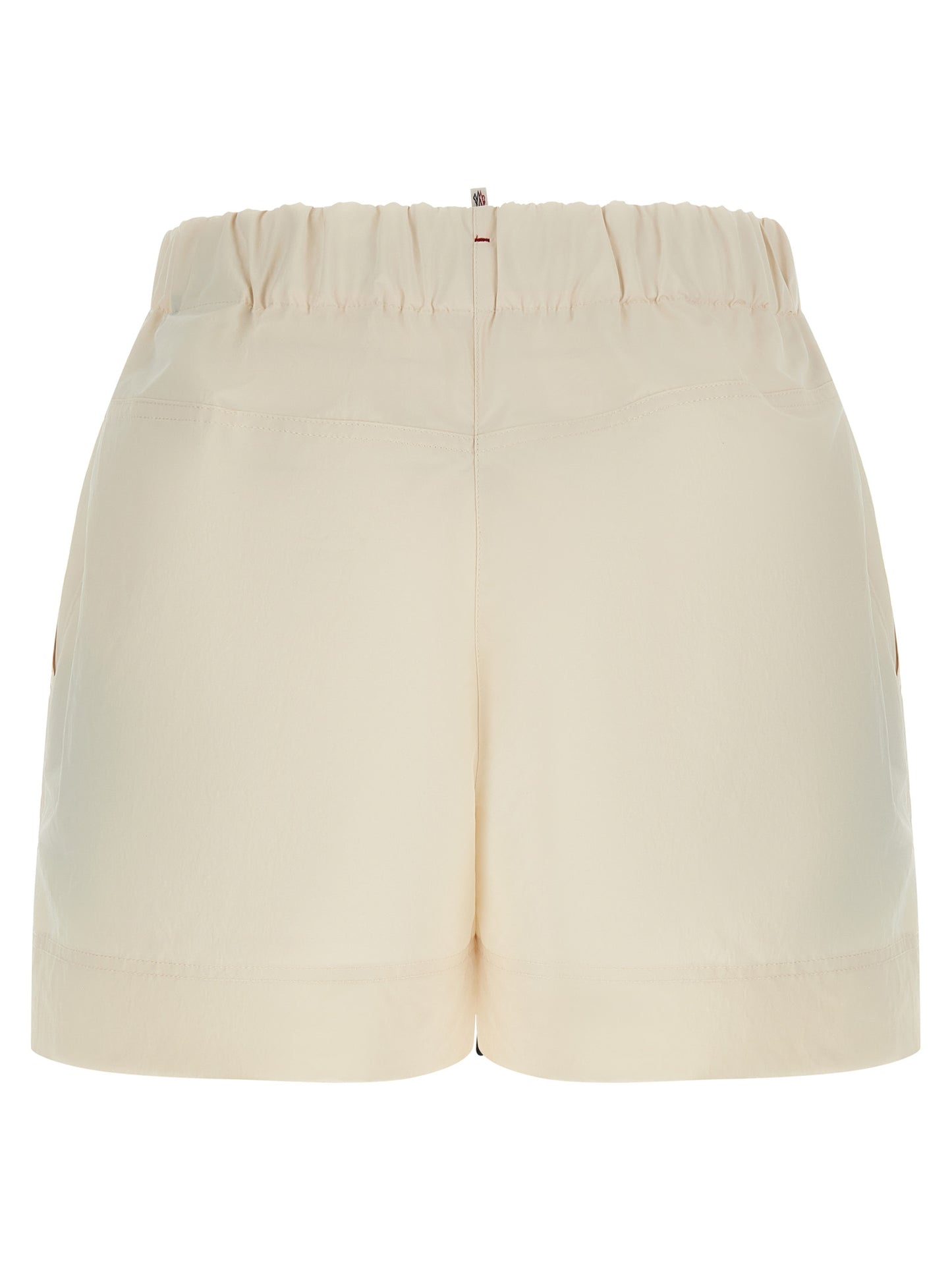 Bermuda Shorts by Moncler Grenoble for women in polyester white features a sartorial silhouette, showcasing a sartorial and short with a sophisticated for a sartorial look.