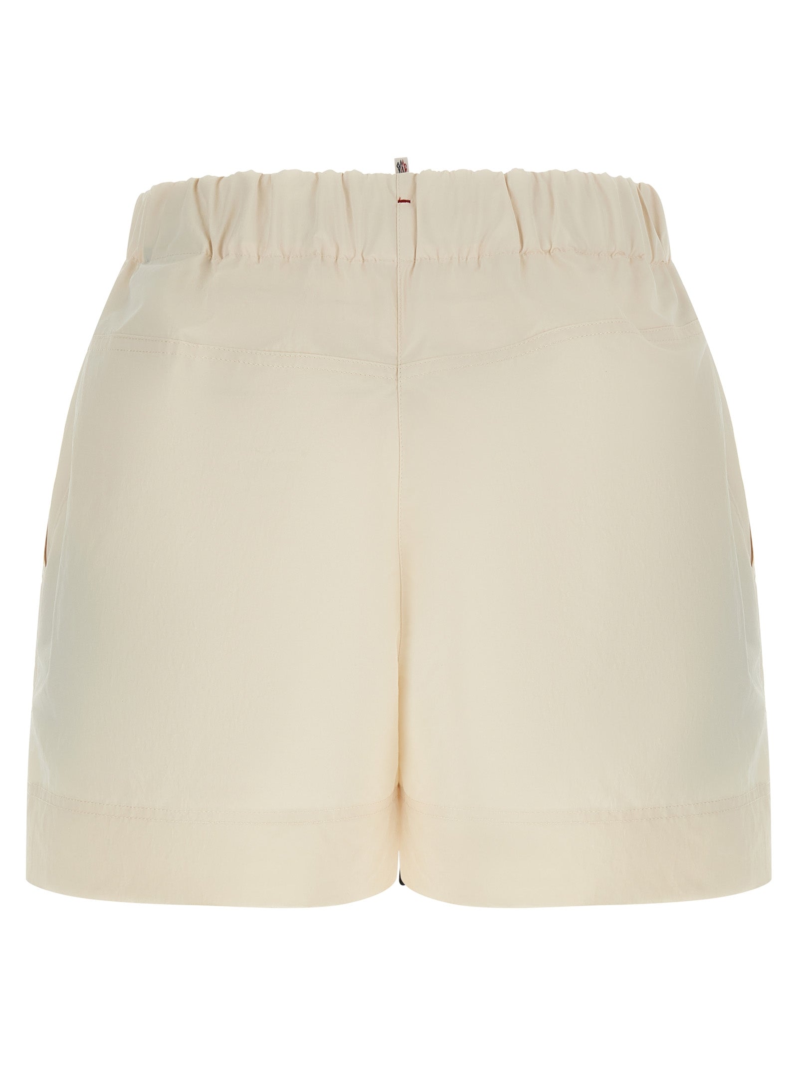 Bermuda Shorts by Moncler Grenoble for women in polyester white features a sartorial silhouette, showcasing a sartorial and short with a sophisticated for a sartorial look.
