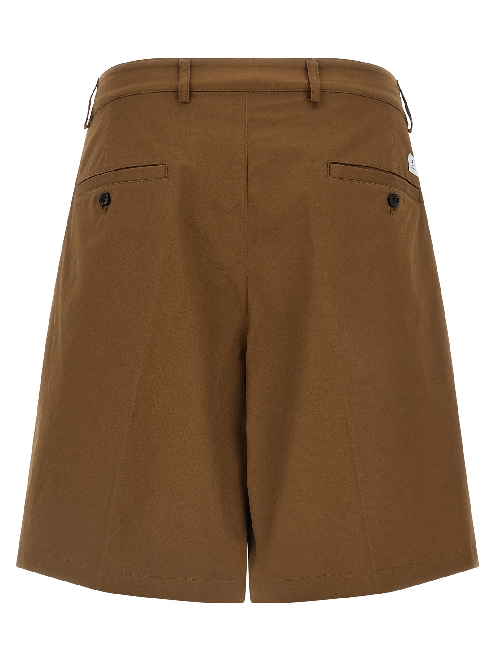 Bermuda Shorts by Department 5 for men in stretch cotton brown & signature features an nuanced silhouette, showcasing a nuanced wide with a short cut and for a sophisticated, premium finish.