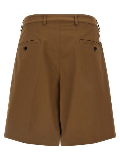 Bermuda Shorts by Department 5 for men in stretch cotton brown & signature features an nuanced silhouette, showcasing a nuanced wide with a short cut and for a sophisticated, premium finish.