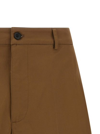 Bermuda Shorts by Department 5 for men in stretch cotton brown & signature presents a sleek silhouette, featuring a sleek wide with a refined short and a sophisticated .