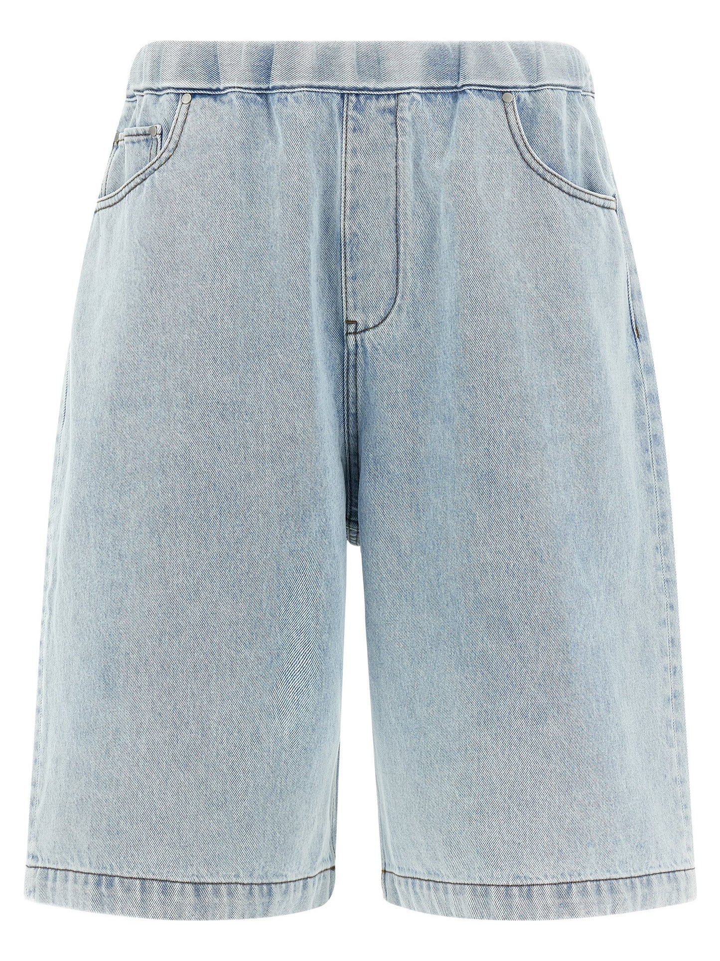 Denim Shorts by Entire Studios for men in denim cotton light-blue features an effortlessly on trend silhouette, showcasing a effortlessly on trend relaxed-fit & wide and short cut with a comfortable for a refined look.
